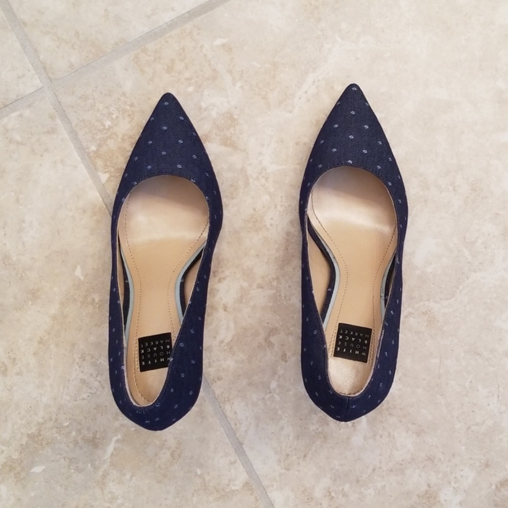 Olivia denim heels size 5.5